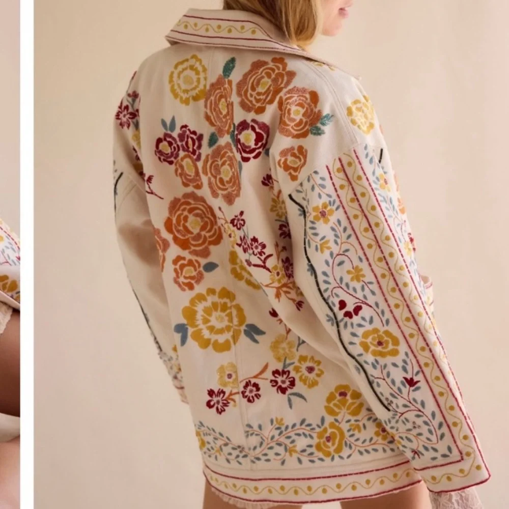 Free People / We The Free Avery Embellished Jacket Size Medium NWT - Picture 6 of 13